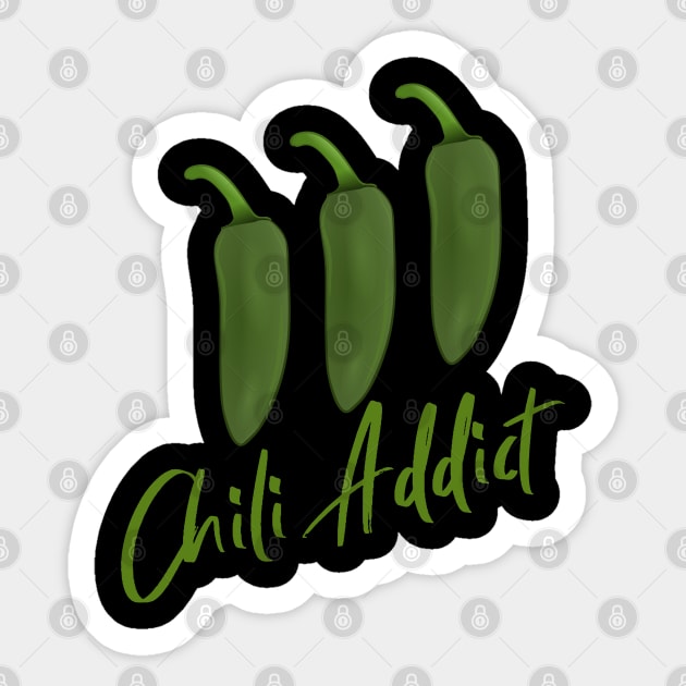 Jalapeno Chili Addict Sticker by PCB1981